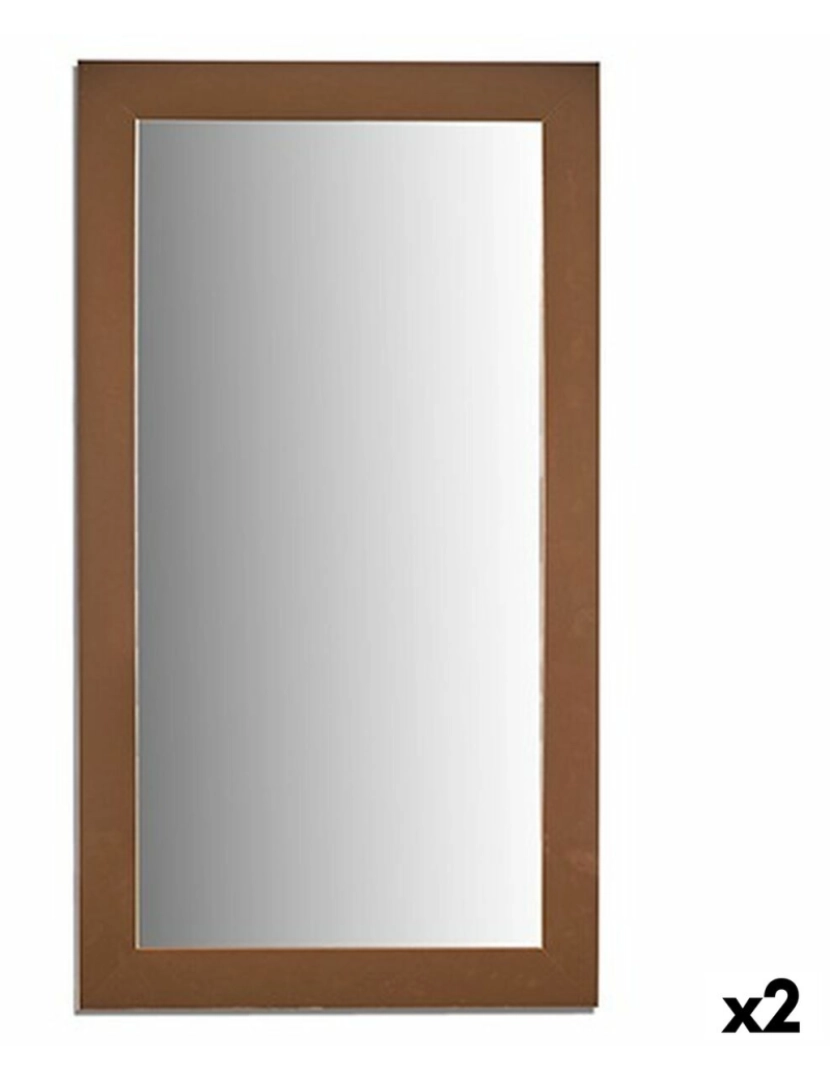 imagem de Espelho de parede Dourado Madeira Vidro 64,3 x 84,5 x 1,5 cm (2 Unidades)1