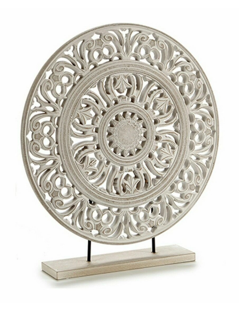imagem de Figura Decorativa Mandala Branco 7 x 49 x 44 cm (6 Unidades)2