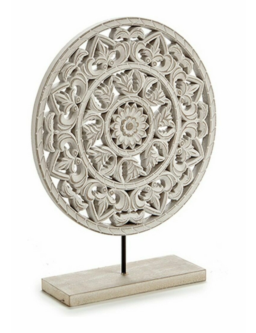 imagem de Figura Decorativa Mandala Branco 30 x 36 x 7 cm (6 Unidades)2