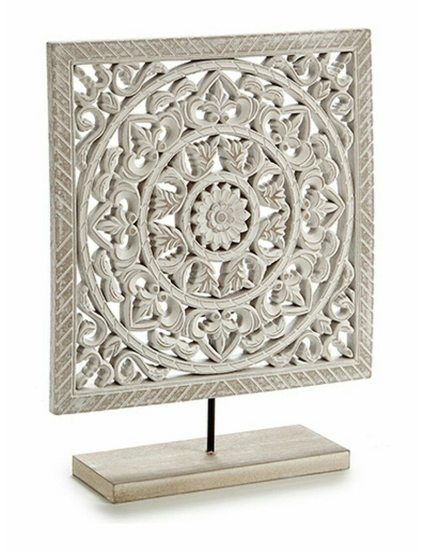 imagem de Figura Decorativa Mandala Branco 7 x 35,5 x 30 cm (6 Unidades)2