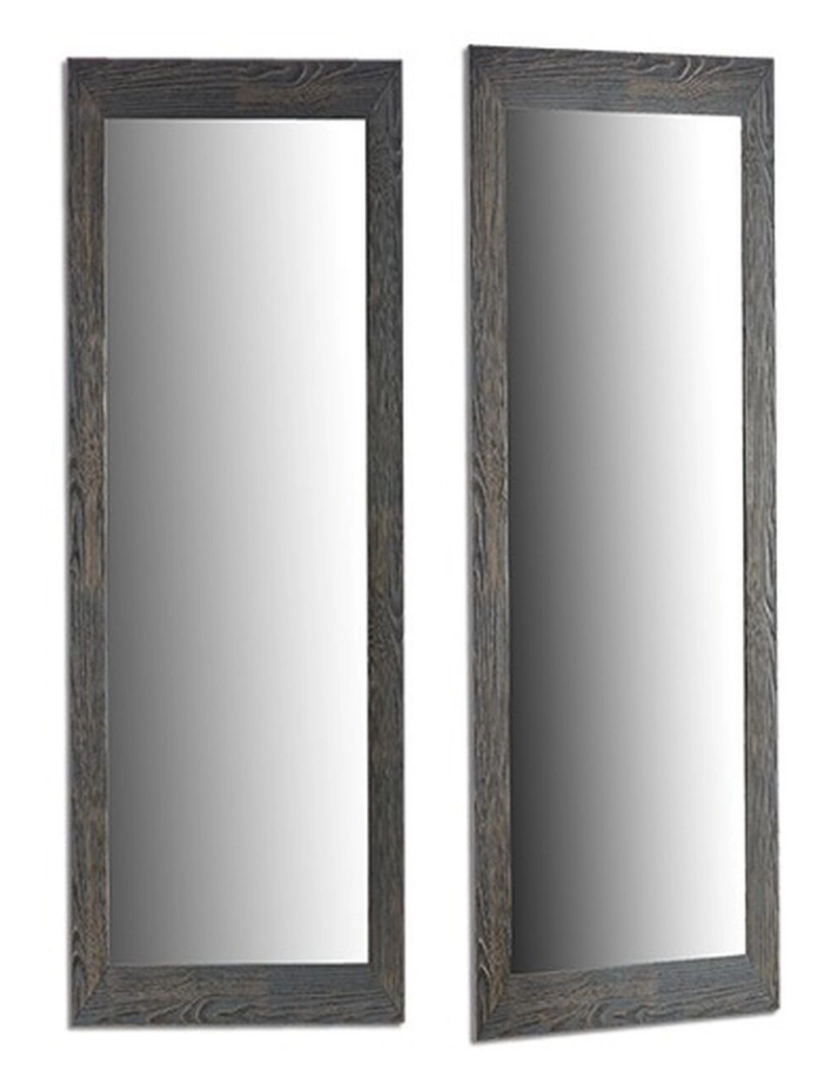 imagem de Espelho de parede Cinzento Madeira Vidro 53,5 x 155,5 x 1,5 cm (2 Unidades)3