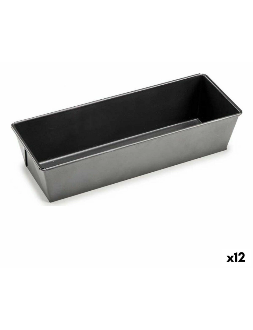Kinvara - Molde para o Forno 11,5 x 7,7 x 31 cm Metal Cinzento escuro Aço com carbono (12 Unidades)