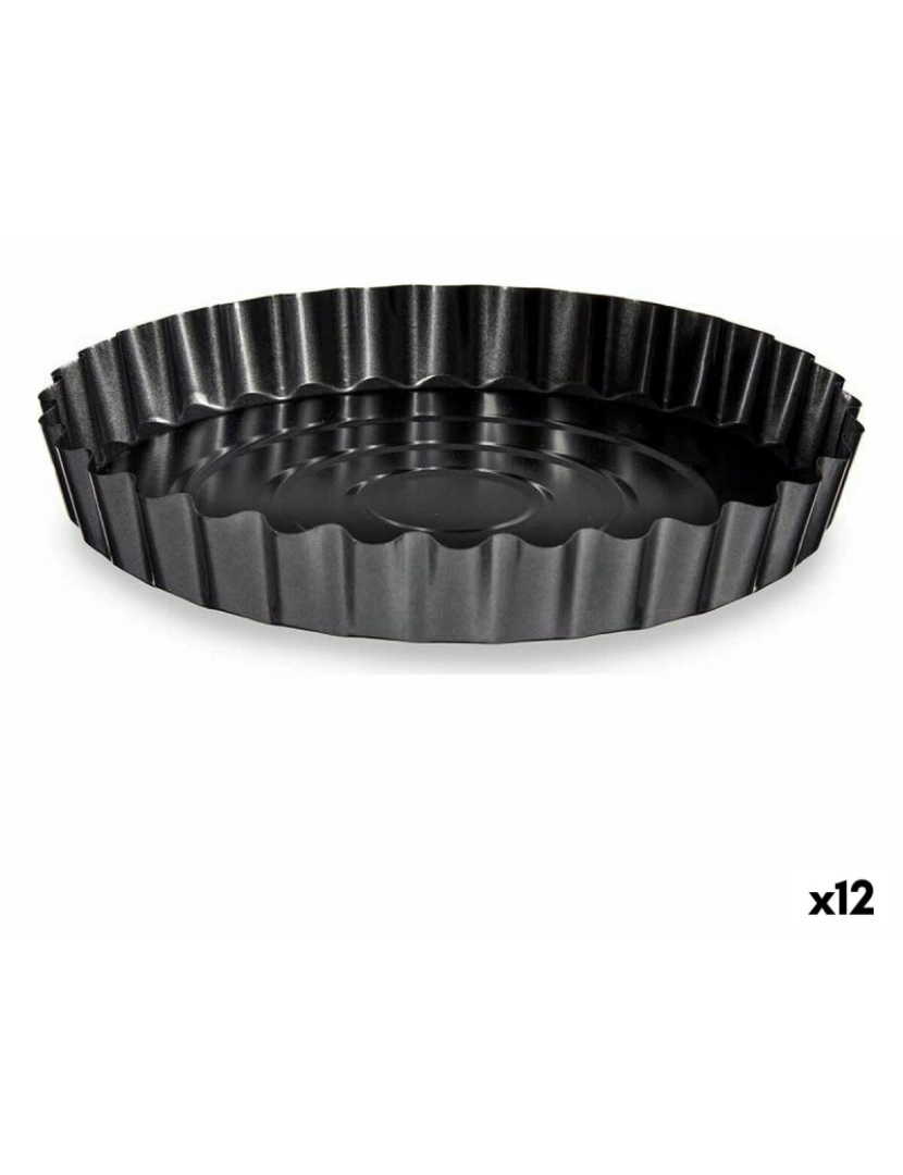 Kinvara - Molde para o Forno Ø 28 cm Metal Cinzento escuro Aço com carbono (12 Unidades)