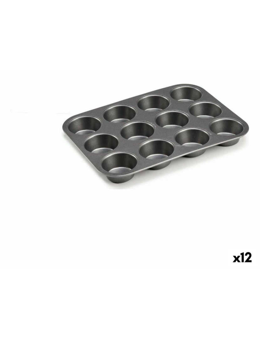 Kinvara - Molde 20 x 2 x 26 cm Metal Cinzento escuro Aço com carbono (12 Unidades)