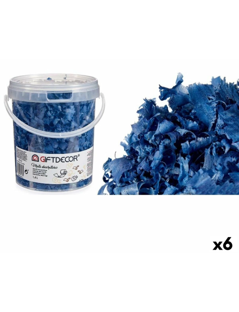 Gift Decor - Aparas decorativas 1,4 L Azul escuro (6 Unidades)