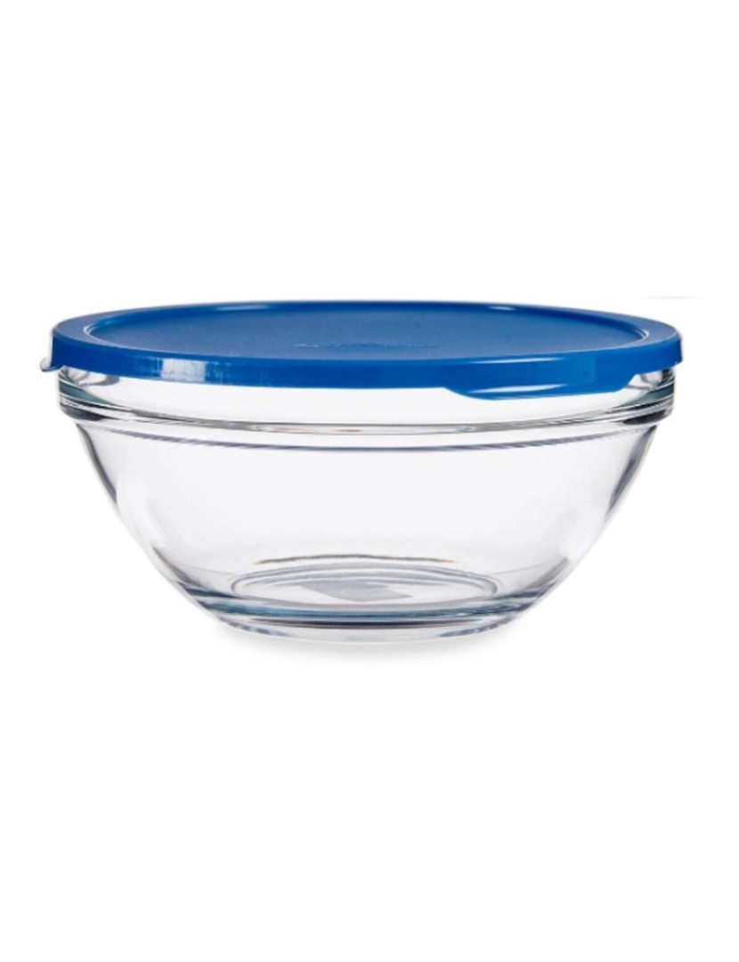 imagem de Lancheira Redonda com Tampa Chefs Azul 2,5 L 23,7 x 10,1 x 23,7 cm (4 Unidades)2