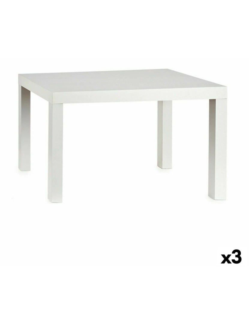 Gift Decor - Mesa de apoio Branco Madeira 50 x 45 x 79 cm (3 Unidades)