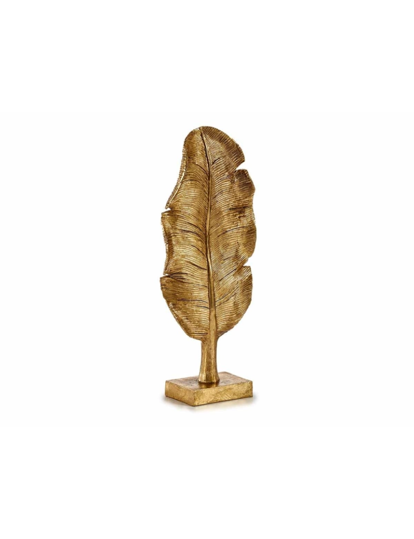 imagem de Figura Decorativa Folha de planta Dourado 8 x 43,5 x 17 cm (6 Unidades)2