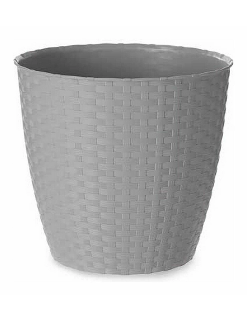 imagem de Vaso Stefanplast Cinzento Plástico 24 x 22,3 x 24 cm (6 Unidades)2