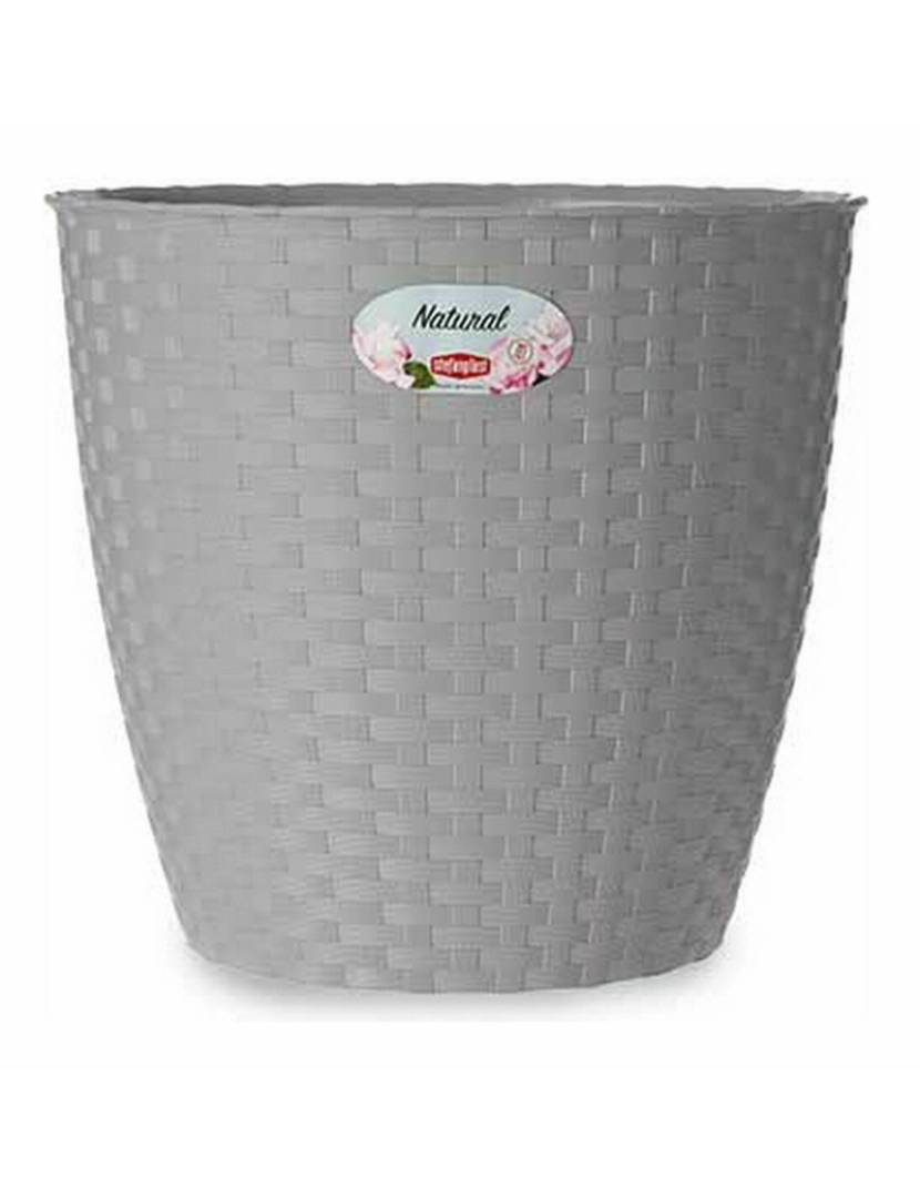 imagem de Vaso Stefanplast Cinzento Plástico 24 x 22,3 x 24 cm (6 Unidades)3