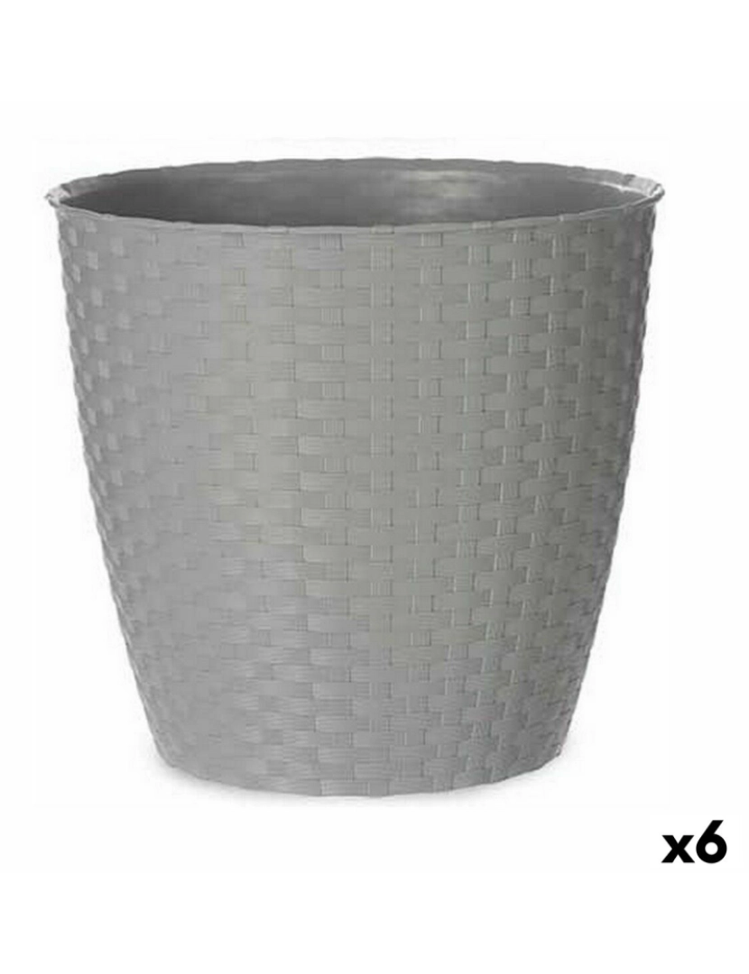 Stefanplast - Vaso Stefanplast Cinzento Plástico 29 x 26,5 x 29 cm (6 Unidades)