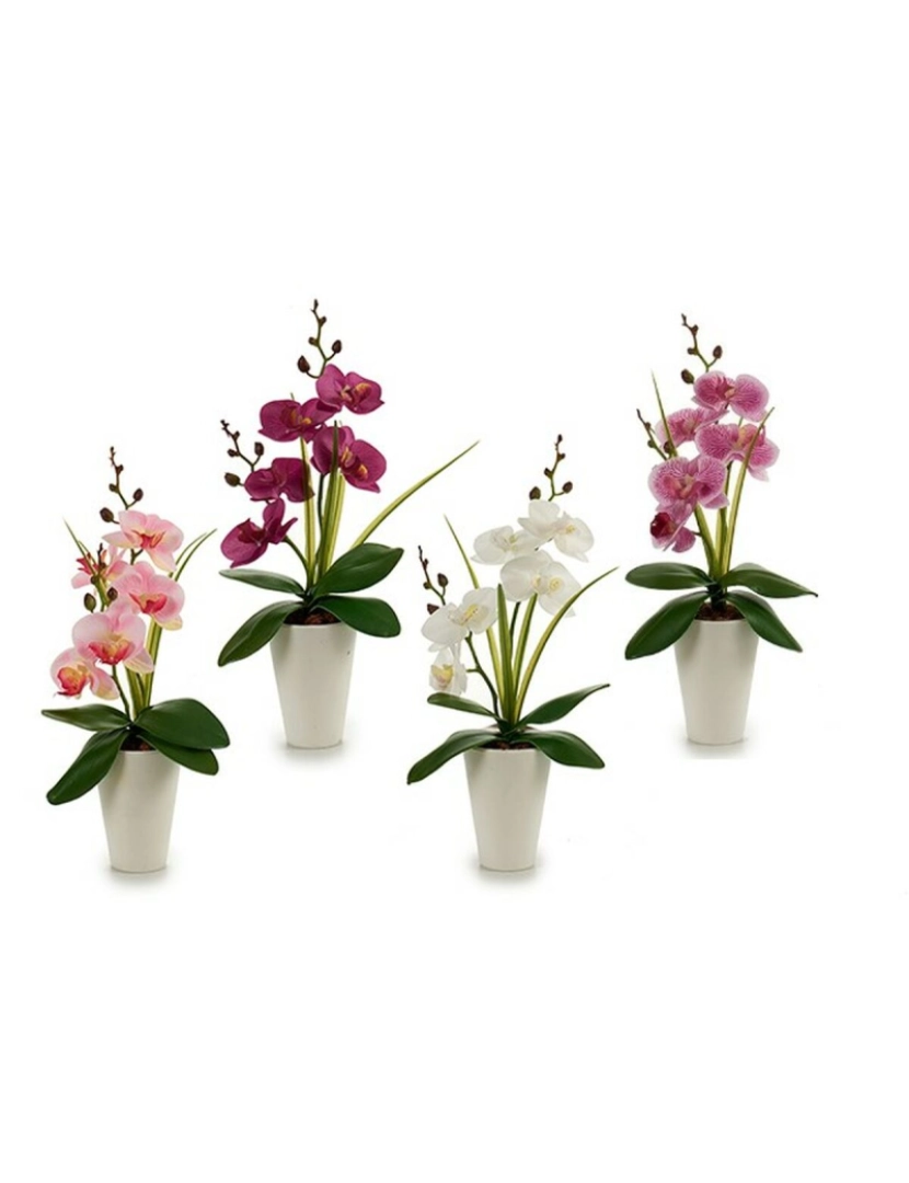 imagem de Flor Decorativa Orquídea Plástico 14 x 35 x 8 cm (12 Unidades)2