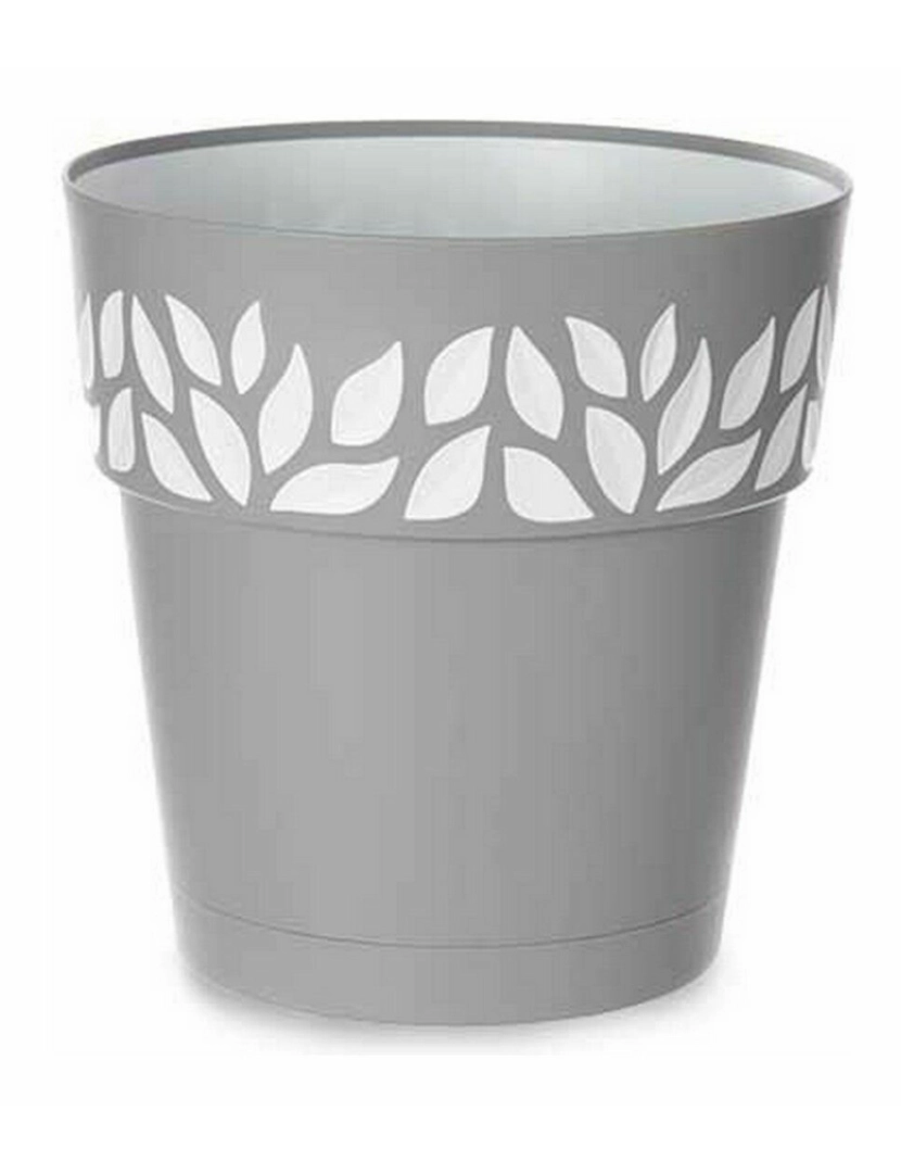 imagem de Vaso Autoirrigável Stefanplast Cloe Cinzento Plástico 29 x 29 x 29 cm (6 Unidades)2