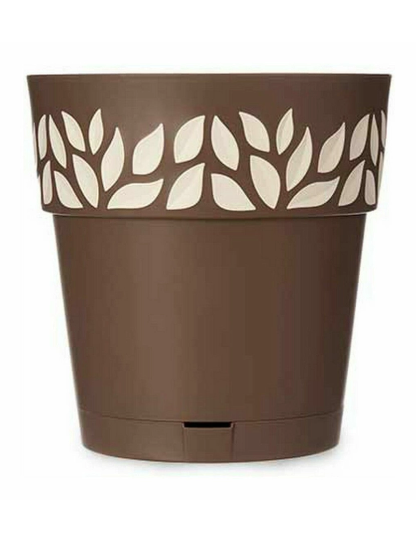 imagem de Vaso Autoirrigável Stefanplast Cloe Castanho Plástico 29 x 29 x 29 cm (6 Unidades)3