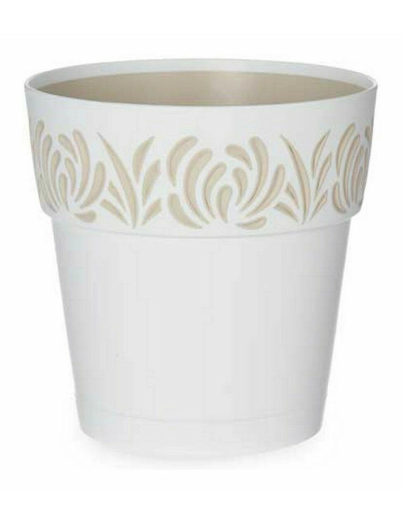 imagem de Vaso Autoirrigável Stefanplast Gaia Branco Plástico 15 x 15 x 15 cm (12 Unidades)2