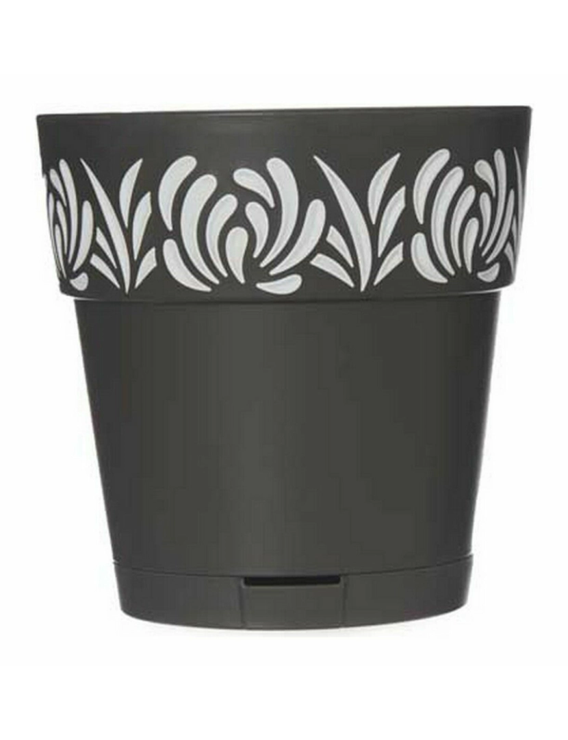 imagem de Vaso Autoirrigável Stefanplast Gaia Antracite Plástico 15 x 15 x 15 cm (12 Unidades)3