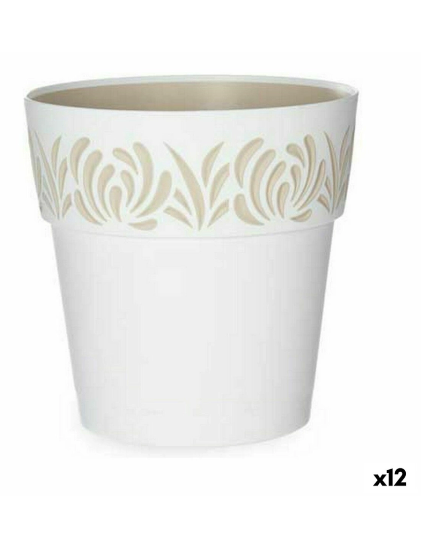 Stefanplast - Vaso Autoirrigável Stefanplast Gaia Branco Plástico 19 x 19 x 19 cm (12 Unidades)