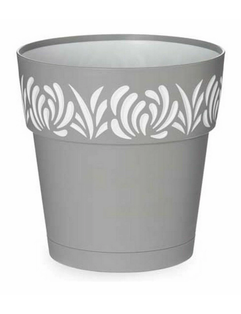 imagem de Vaso Autoirrigável Stefanplast Gaia Cinzento Plástico 19 x 19 x 19 cm (12 Unidades)2