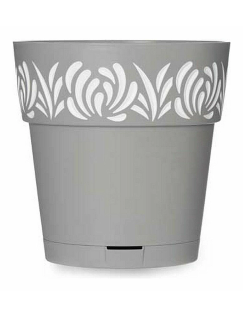 imagem de Vaso Autoirrigável Stefanplast Gaia Cinzento Plástico 19 x 19 x 19 cm (12 Unidades)3