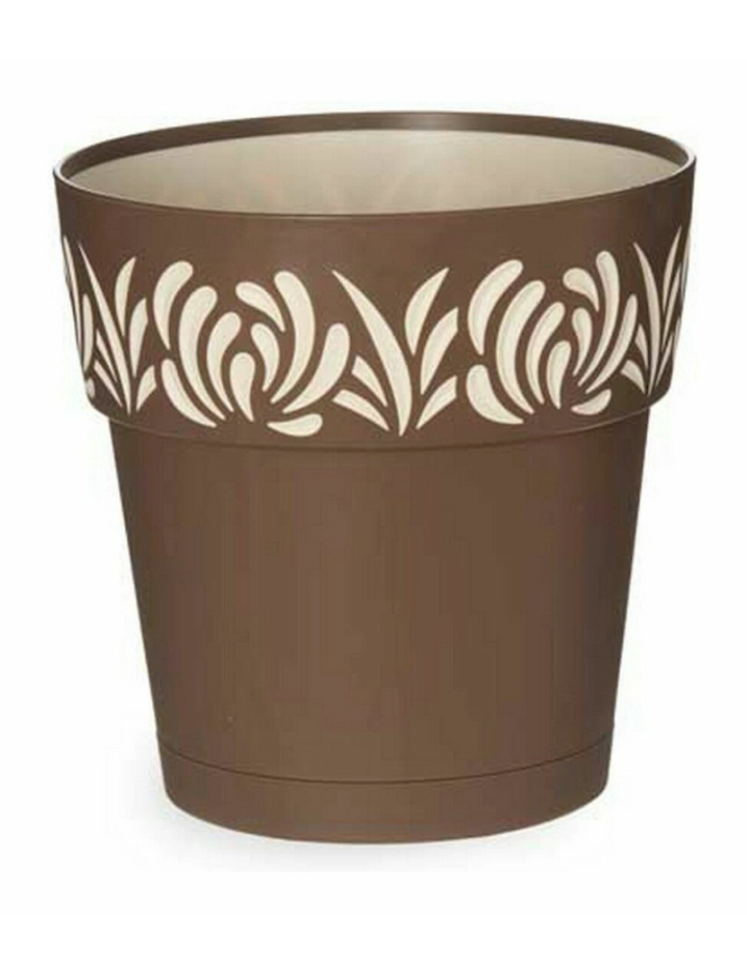 imagem de Vaso Autoirrigável Stefanplast Gaia Castanho Plástico 19 x 19 x 19 cm (12 Unidades)2