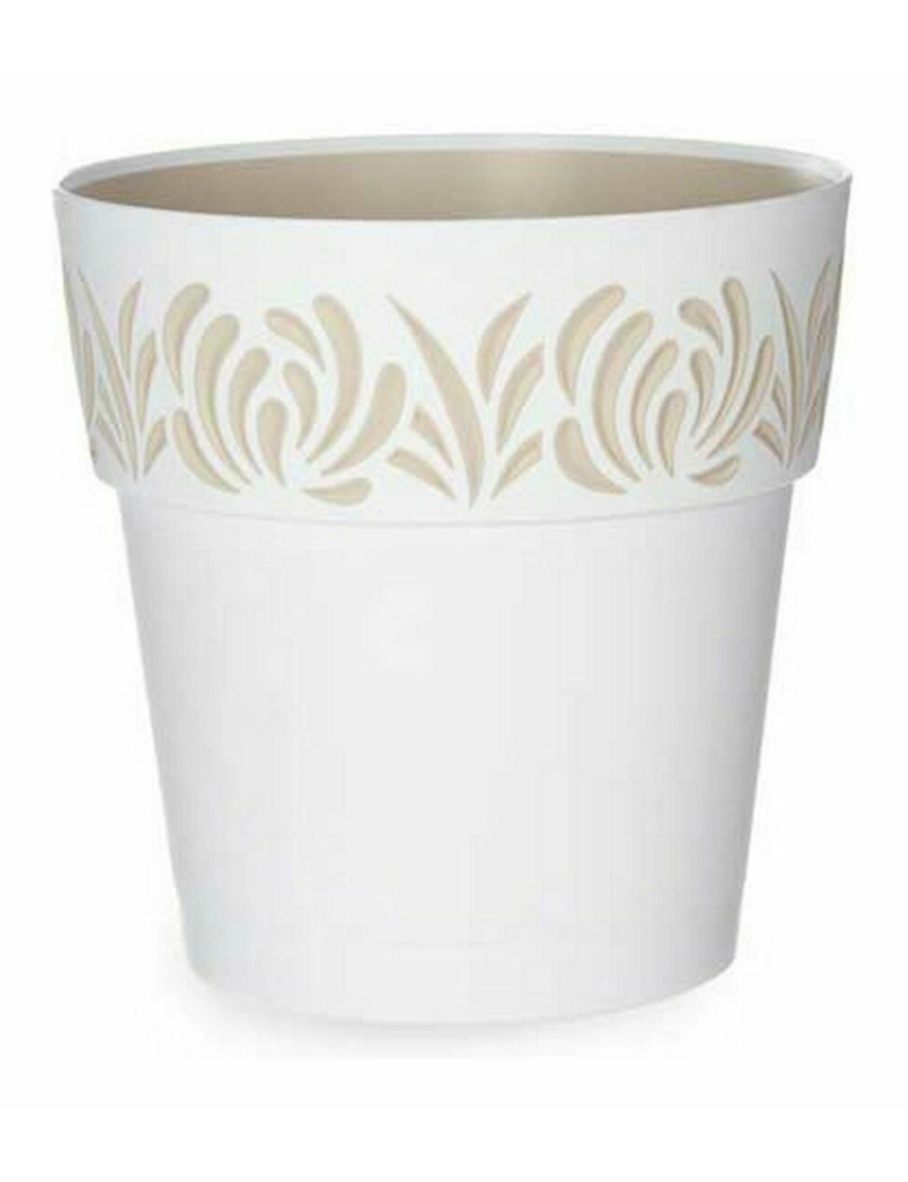 imagem de Vaso Autoirrigável Stefanplast Gaia Branco Plástico 25 x 25 x 25 cm (6 Unidades)2