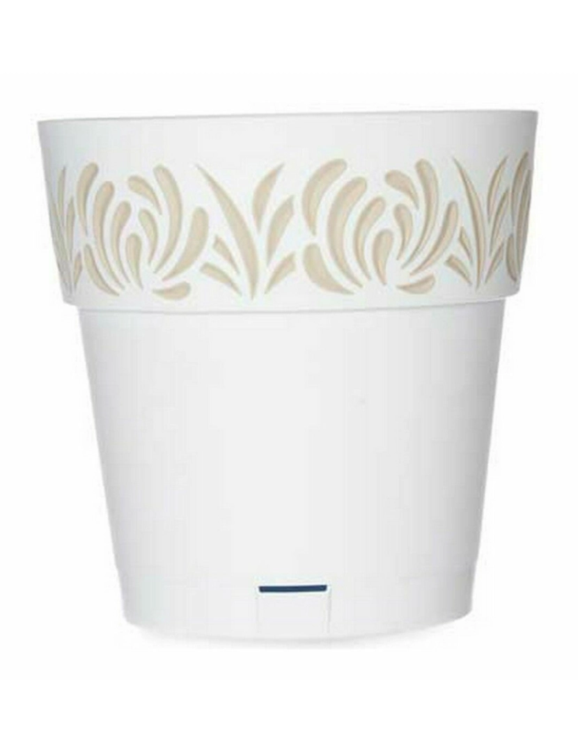 imagem de Vaso Autoirrigável Stefanplast Gaia Branco Plástico 25 x 25 x 25 cm (6 Unidades)3