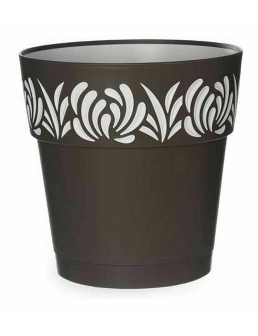 imagem de Vaso Autoirrigável Stefanplast Gaia Antracite Plástico 25 x 25 x 25 cm (6 Unidades)2