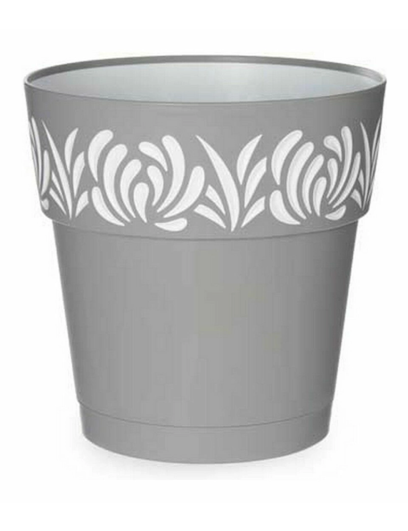 imagem de Vaso Autoirrigável Stefanplast Gaia Cinzento Plástico 25 x 25 x 25 cm (6 Unidades)2