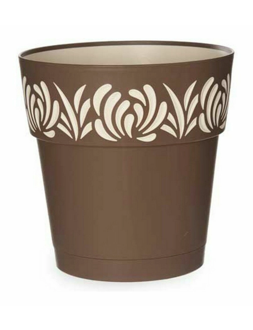 imagem de Vaso Autoirrigável Stefanplast Gaia Castanho Plástico 25 x 25 x 25 cm (6 Unidades)2