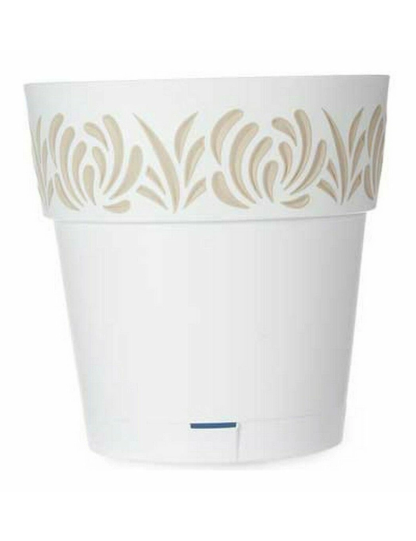 imagem de Vaso Autoirrigável Stefanplast Gaia Branco Plástico 29 x 29 x 29 cm (6 Unidades)3