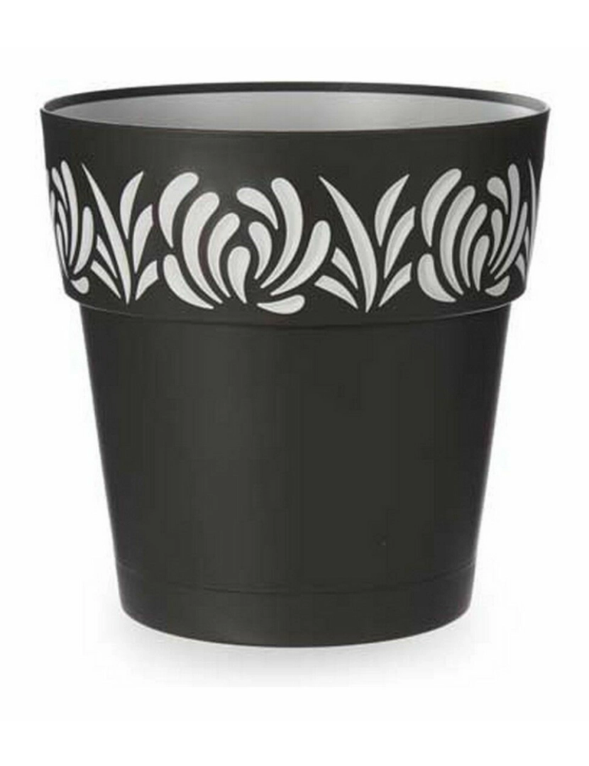 imagem de Vaso Autoirrigável Stefanplast Gaia Antracite Plástico 29 x 29 x 29 cm (6 Unidades)2