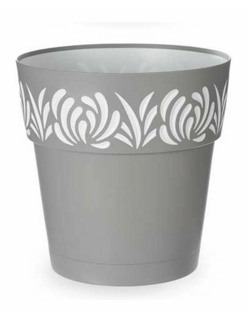 imagem de Vaso Autoirrigável Stefanplast Gaia Cinzento Plástico 29 x 29 x 29 cm (6 Unidades)2