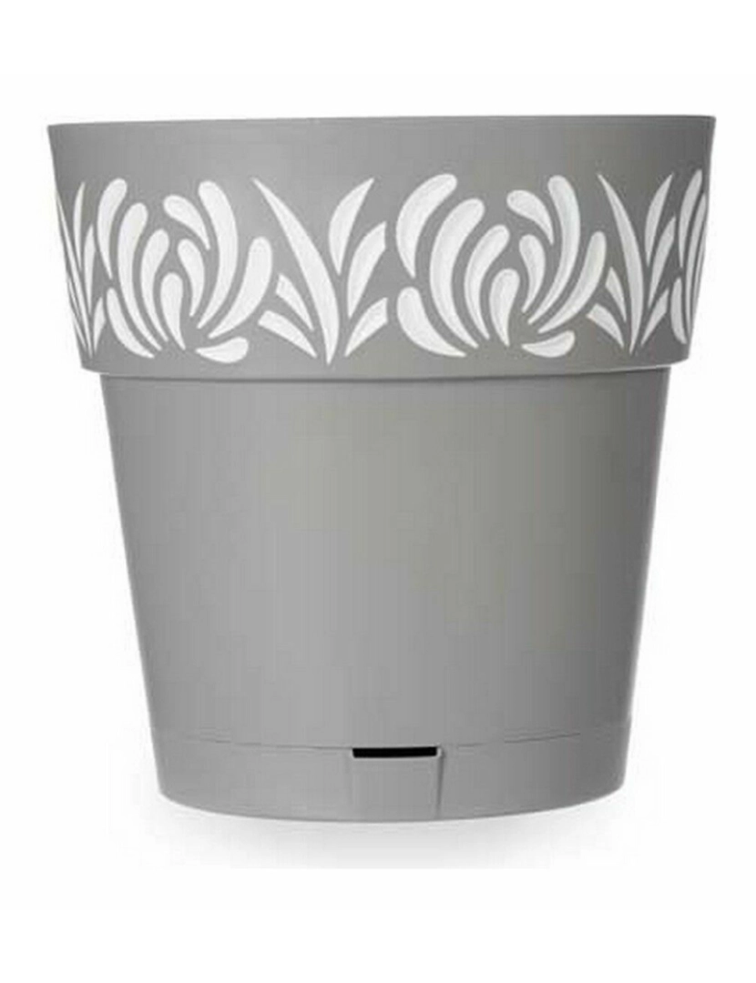 imagem de Vaso Autoirrigável Stefanplast Gaia Cinzento Plástico 29 x 29 x 29 cm (6 Unidades)3