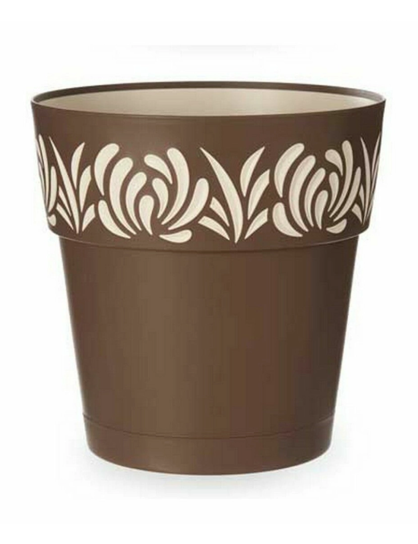 imagem de Vaso Autoirrigável Stefanplast Gaia Castanho Plástico 29 x 29 x 29 cm (6 Unidades)2