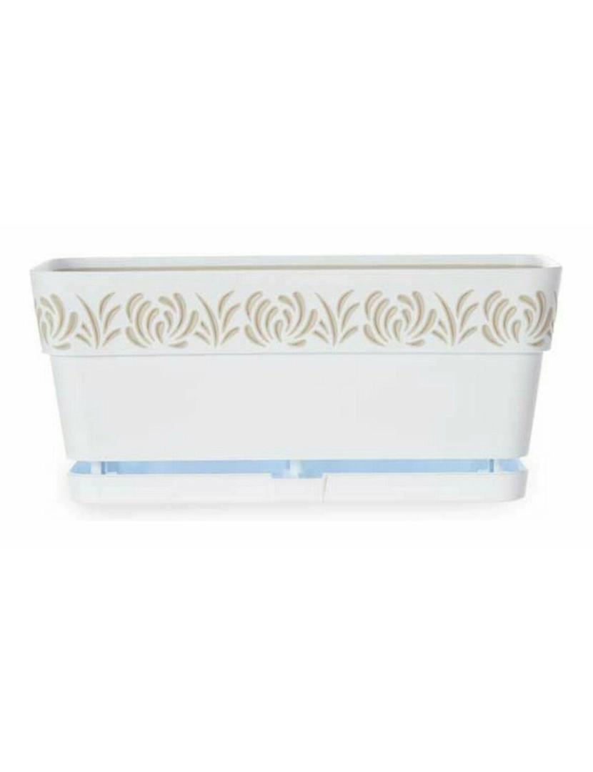 imagem de Floreira Autoirrigável Stefanplast Gaia Branco Plástico 13,3 x 12,3 x 29,3 cm (12 Unidades)3