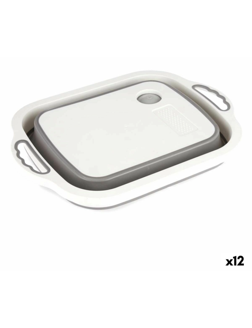 Kinvara - Tábua de corte Passador Branco Cinzento Plástico Termoplástico 29,8 x 5 x 40 cm (12 Unidades)