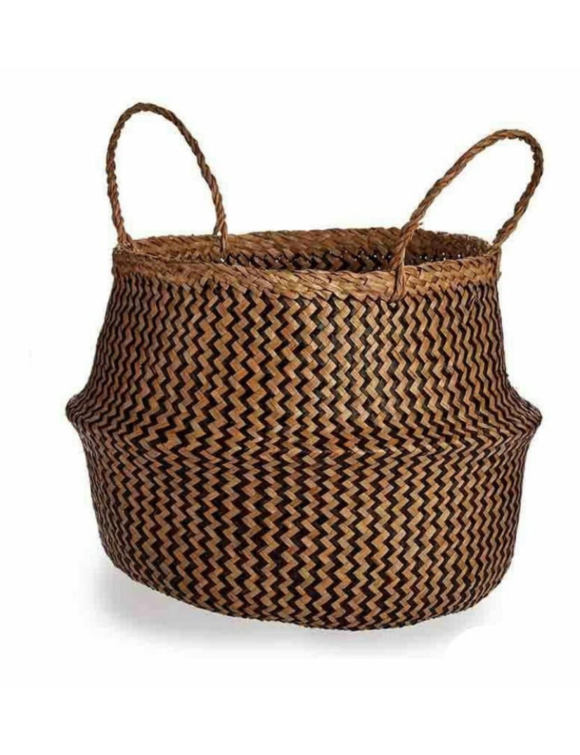 imagem de Cesta Decorativa Castanho Preto Junco 8 L 36 x 30 x 36 cm (8 Unidades)2