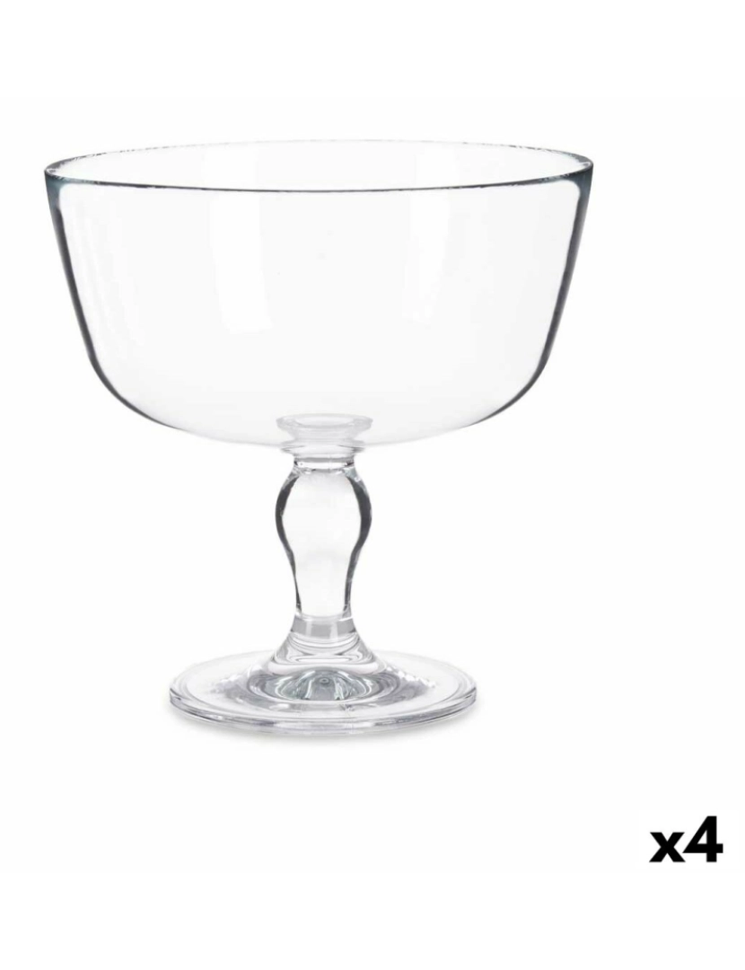 Pasabahce - Tarteira Petite Patisserie Transparente Vidro 22,5 x 22,5 x 22,5 cm (4 Unidades)