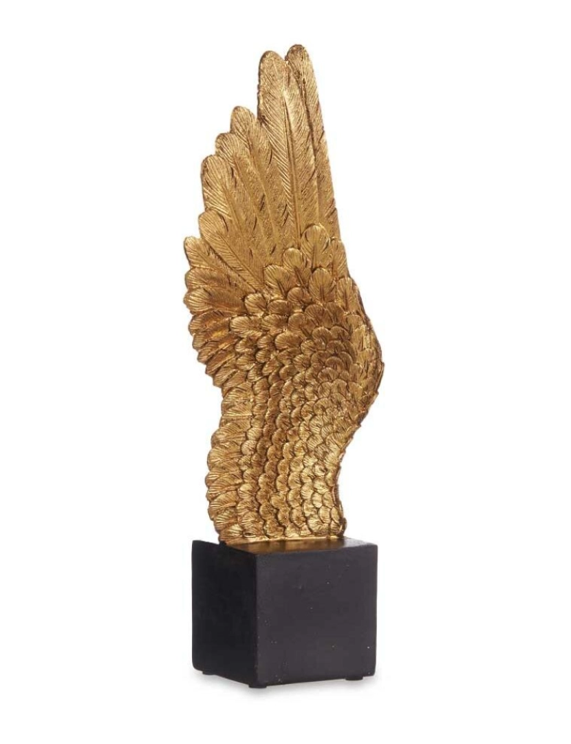 imagem de Figura Decorativa Asas Preto Dourado 8 x 33,5 x 13 cm (6 Unidades)2