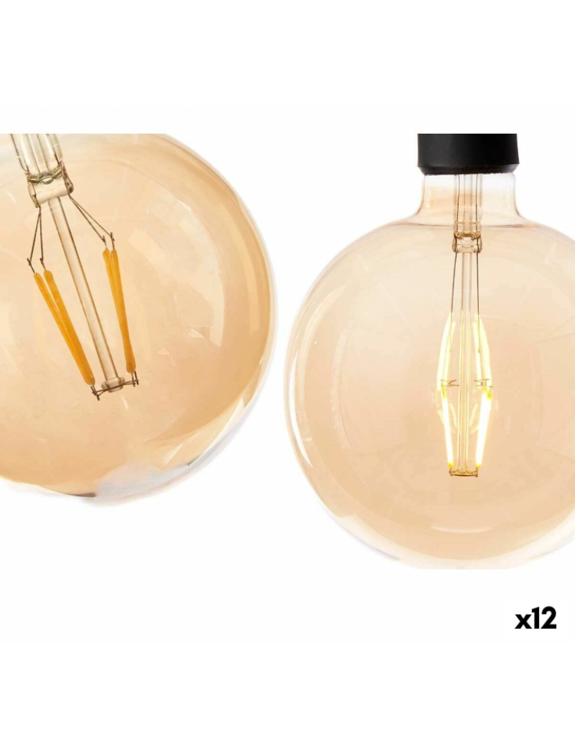 Gift Decor - Lâmpada LED Vintage E27 Transparente 4 W 14 x 19 x 14 cm (12 Unidades)