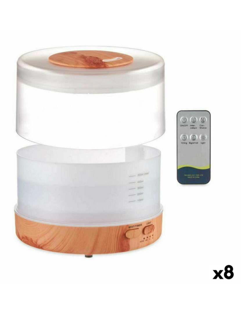 imagem de Humidificador Difusor de Aromas com LED Multicores 12 W1