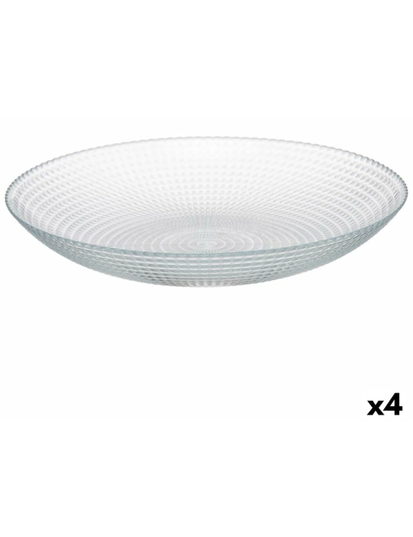 Pasabahce - Conjunto de pratos Generation Transparente Vidro 23 x 7 x 23 cm (4 Unidades)