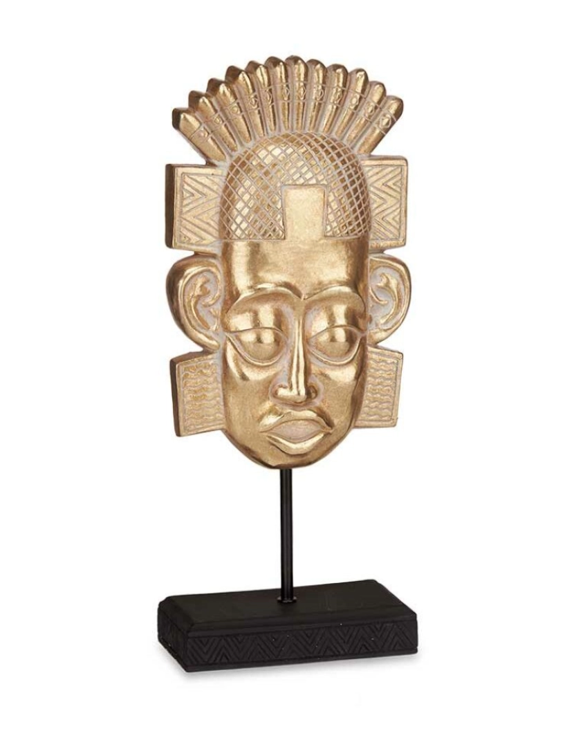 imagem de Figura Decorativa Índio Dourado 17,5 x 36 x 10,5 cm (4 Unidades)2