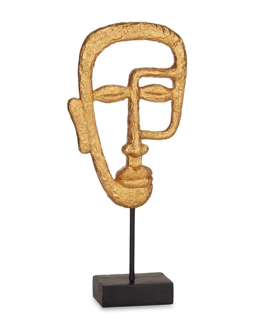 imagem de Figura Decorativa Face Dourado 19,5 x 38 x 10,5 cm (4 Unidades)2