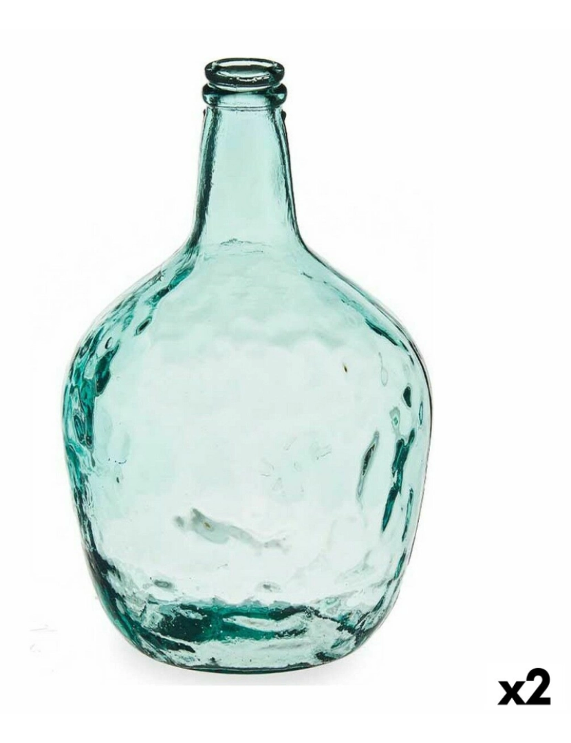 imagem de Garrafa Carafe Decoração Transparente 22 x 37,5 x 22 cm (2 Unidades)1