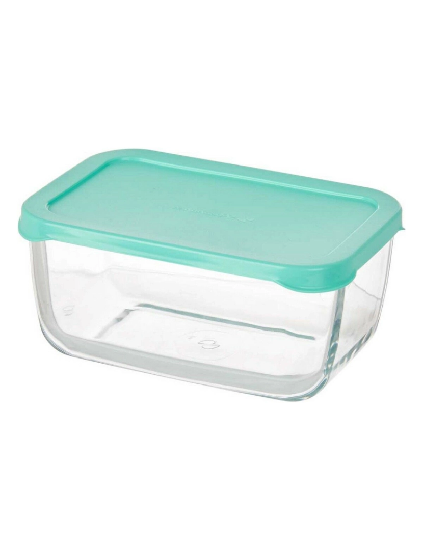 imagem de Lancheira Snow 790 ml Verde Transparente Vidro Polietileno (12 Unidades)2