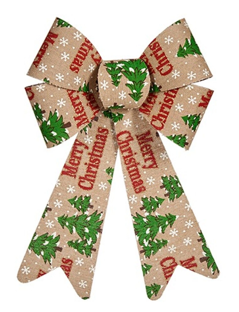 imagem de Laço Merry Christmas Adorno Natalício Multicolor PVC 16 x 24 x 4 cm (12 Unidades)2