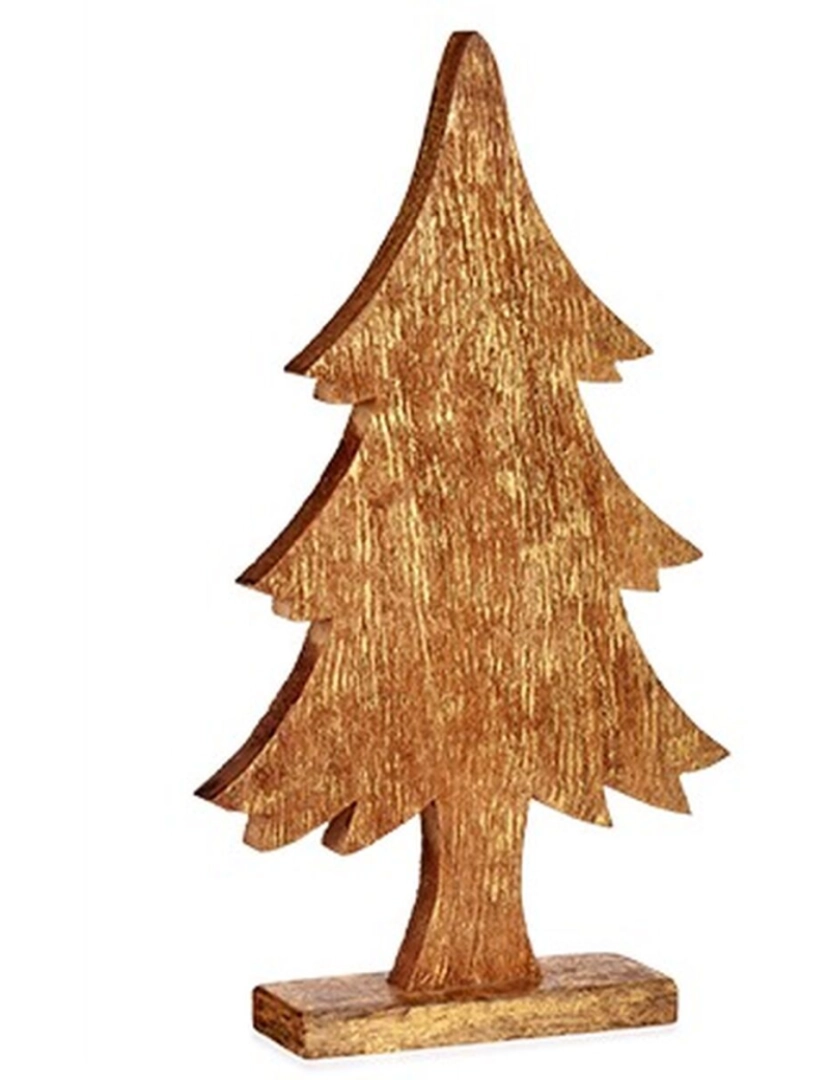 imagem de Figura Decorativa Árvore de Natal Dourado Madeira 5,1 x 49,5 x 25,5 cm (6 Unidades)3