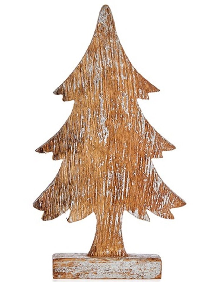 imagem de Figura Decorativa Árvore de Natal Prateado Madeira 5 x 31 x 15 cm (6 Unidades)2