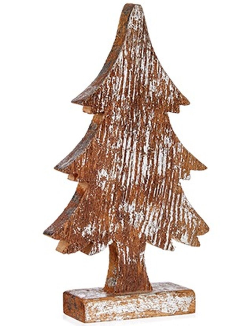 imagem de Figura Decorativa Árvore de Natal Prateado Madeira 5 x 31 x 15 cm (6 Unidades)3